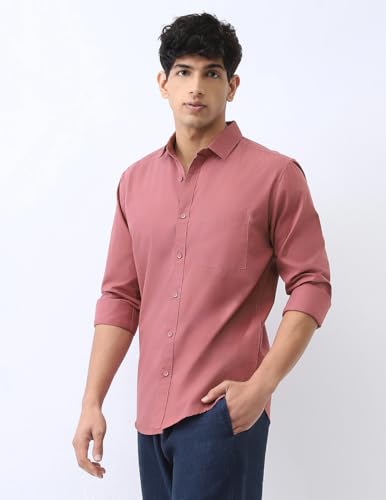 Image of Urbano Fashion Men's Cotton Full Sleeve Regular Fit Casual Solid Shirt