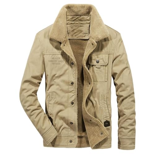 Veste d'hiver en polaire homme épaisse et rembourrée idéale pour affronter le froid en extérieur