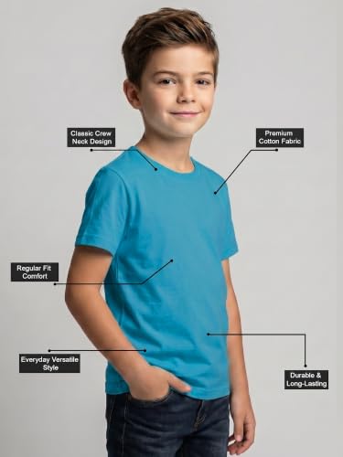 Image of XENOVAURBAN Kids Tshirt 2 Combo for Boys /Girls | Cotton Fabric | Graphic Printed Round Neck T-Shirt for Kids - KRN2-PRINTED-PAR