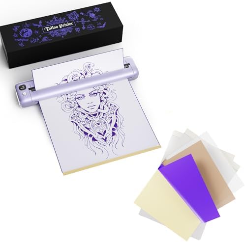 Rongta Purple F81S Tattoo Stencil Printer+35 SheetsTattoo Transfer Paper image 4
