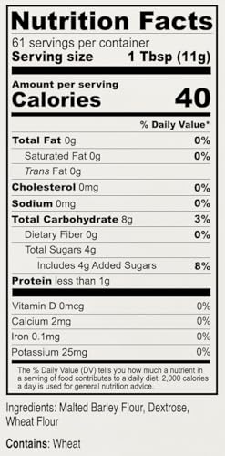 Anthony's Diastatic Dry Malt Powder, 1.5 lb, Made in the USA, Diastatic, Malted Barley Flour