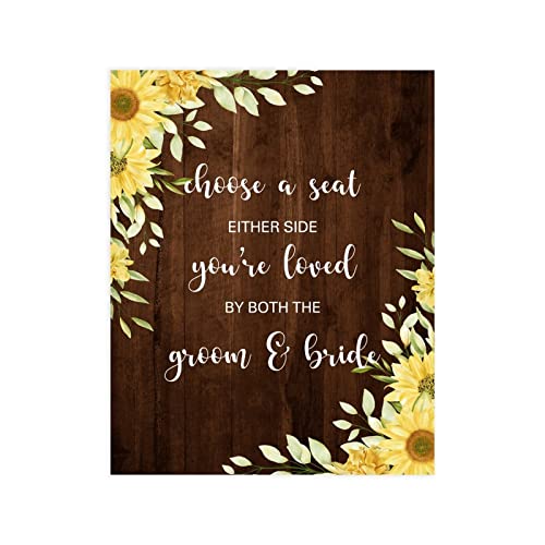 Panneau bienvenue mariage rustique pour guider facilement les invités - 3