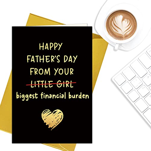 Ttbdkkdm Happy Father's Day Card, Father's Day Greeting Card For Dad From Daughter Or Son, Beautiful Card For Father's Day, Father's Day Gift From Child, Love Dad Card #TOP3