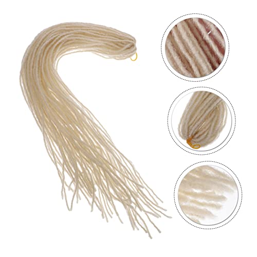 Extensions de dreadlocks pour homme DOITOOL lot de 4 mèches synthétiques légères