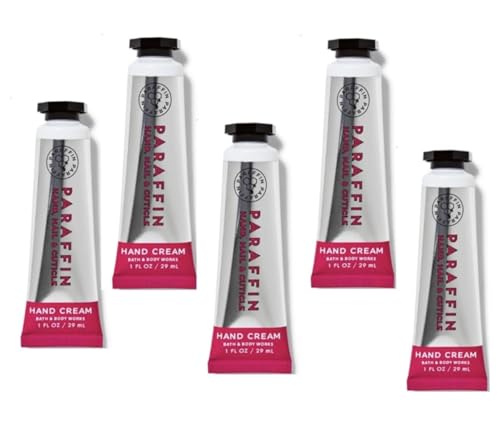 Bath & Body Works Paraffin Hand, Nail & Cuticle Hand Cream – 1 fl oz (29 mL) Tube – Pack of 5 – Paraffin · Avocado Oil · Shea Butter · Vitamin E - image 1