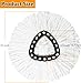 16Pack Spin Mop Replacement Heads,100% Microfiber Mop Head Replacement Compatible with Triangle Spin Mop, 360 Degree Spin Mop Refill for Easy House Cleaning Floor Mopping