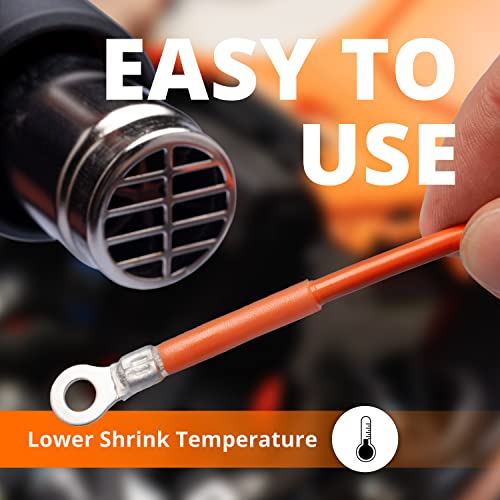 Wirefy Heat Shrink Tubing Kit - 3:1 Ratio Adhesive Lined, Marine Wire Shrink Wrap Tube - Waterproof Industrial, Automotive & Boat Tubes - Clear - 275 Pcs #TOP2