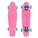 Produktbild Xootz Retro-Kunststoff-Skateboard mit LED-Leuchtrollen, für Kinder, komplett, Kinder, Complete Retro Plastic, Rose