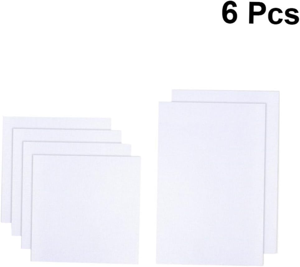 6pcs Embroidery Fabric Cross-Stitch Cloth Fabric for Embroidery Counted Cross Stitch Kits