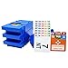 AQINGR Bridge Bidding Boxes Set of 4 -Bidding Box Easy to Carry and Store -Suit for Bridge Player and Bridge Club Include Waterproof Plastic Bidding Cards(Sky Blue)