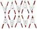 2 Inch Metal Spring Clamps - 3/4" Jaw Opening - 10 Pack
