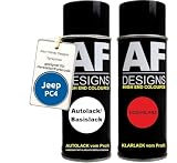 Auto Vernice Spray Set per Jeep PC4 Lapis BlueBase Trasparente 2x400ml con vernice spray trasparente