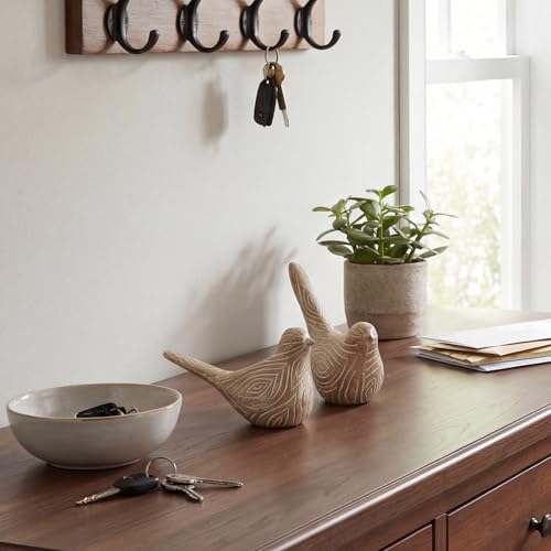 Set de 2 Figuras Grandes de Pájaros en Resina para Decoración miniatura 6