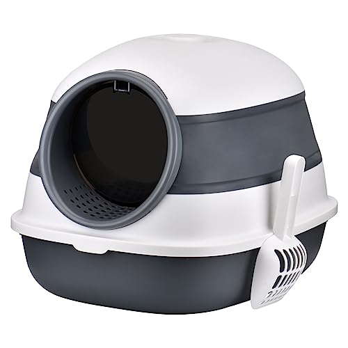 Weldphur Katzentoiletten Spritzschutz - Wasserdichte Abdeckung Grau