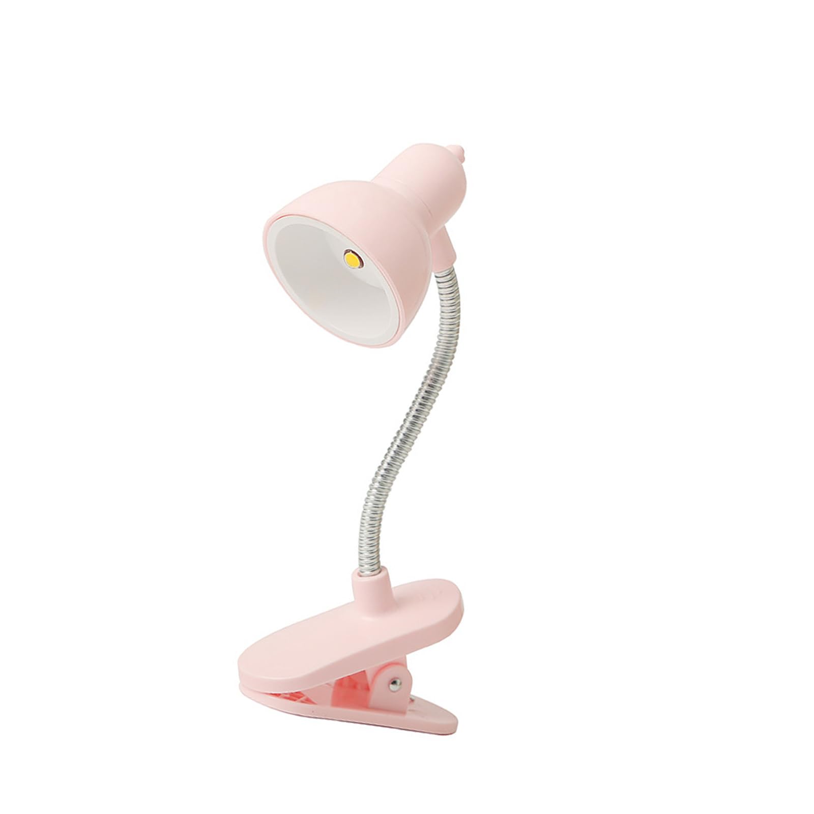 XuQiZZpp Rotatable Tiny Table Lamp with 360 Degree Rotating Neck Portable Clamp On Desk Lamp Warm Light for Bedside Light