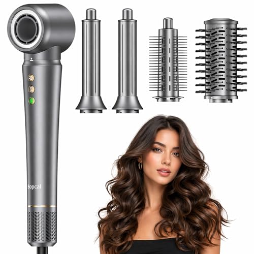 Image of Bopcal Hot Air Styler Wrap, Multi Hair Styler Dryer Brush, 110,000 RPM Fast Drying Hair Dryer Brush with Auto Curling, No Heat Damage Ionic Styler for Curl, Straighten & Volume