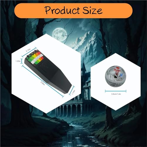 Medidor EMF digital con 5 LED y bolas luminosas gato miniatura 4
