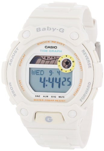 Casio Women's BLX102-7 Baby-G Multi-Function White Resin Digital Watch