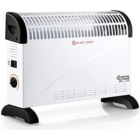 DONYER POWER Convector Radiator Heater 2000W Room Heating with Adjustable Thermostat Cover