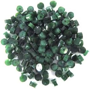 Dark Forest Green Dots D0141 COE 90 Glacial Art Glass