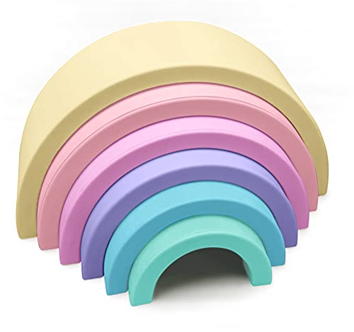Anpei Lelolo Silicone Baby To Toddler Rainbow Stacking Toy Silicone | From 0+ Months | Small #TOP2