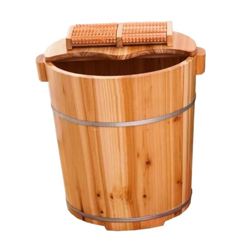 Banera de sauna de madera para pies con masaje