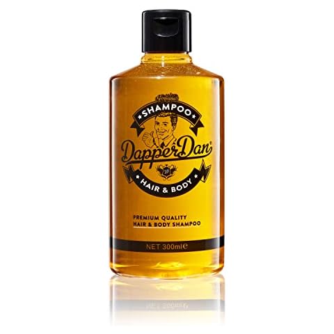 Dapper Dan Hair and Body Shampoo,Men's Daily Hair Strengthening Shampoo for Men with Vitamin B5, 1 x 300ml Cover