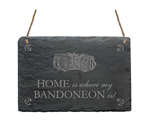 Lavagna scudo « Home is where my Bandoneon is »