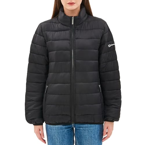 Alpine Swiss Amy Womens Puffer Jacket Insulated Water Resistant Lightweight Down Alternative Packable Coat Zippered Pockets4