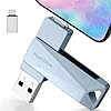 Memoria USB Qainerly de 512 GB para teléfono, todos los modelos, almacenamiento de transferencia de diseño 4 en 1, iPad/PC/Android
