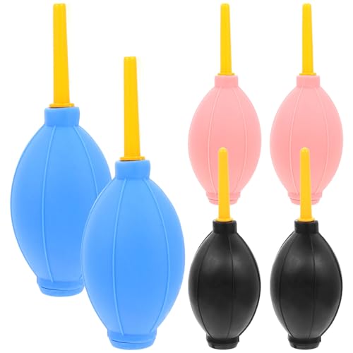 Mikikit 6pcs Air Blower Pump Dust Cleaner Bulb Eyelash Extensions Camera Lens Keyboards Screens