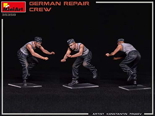 Miniart 1:35 - German Repair Crew, S, Green, Grey, Black - Image 3