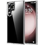 HOOMIL Case for Samsung Galaxy S23 Ultra 5G 6.8-Inch, Non-Yellowing, Drop Protection, Anti-Scratch Transparent Hard Back Phone Cover - Crystal Clear
