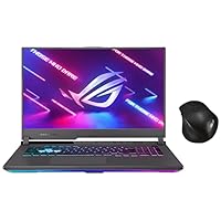ASUS ROG Strix G17, 17.3-inch (43.94 cms) FHD 144Hz, AMD Ryzen 7 4800H, RTX 3050 Ti 4GB Graphics, Gaming Laptop, G713IE-HX040W + ASUS MW203 Wireless Silent Mouse (Black)