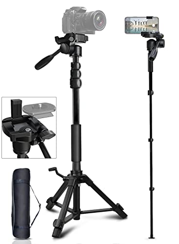 Amazon | 三脚 カメラ 三脚 スマホ用 ビデオカメラ三脚 一脚可変