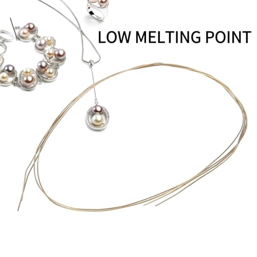 Image of Gold Soldering Wire - Easy Low Melting Point for Jewelry Making & Copper Welding