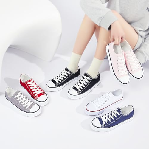 Image of Obtaom Unisex Canvas Shoes Low Top Fashion Sneakers Slip on Walking Shoe