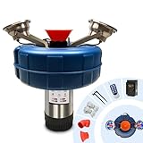 Pond Fountain Aerator, 1HP，Wireless Control RGB Rainbow Lights Stainless Steel Body, 100FT Cord, Multifunctional time Controller，200Ft Traction Rope, Aerator Pump for Ponds & Lakes (RGB)