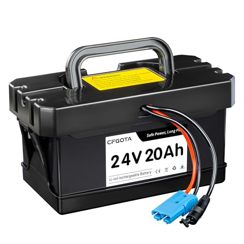CFGOTA 24V 20Ah Lithium Battery for Ride-On Cars & Toys Compatible with Dynacraft Realtree 24V UTVs Ride-On Dump Trucks Kids Jeep and DIY Projects with 2A Fast Charger