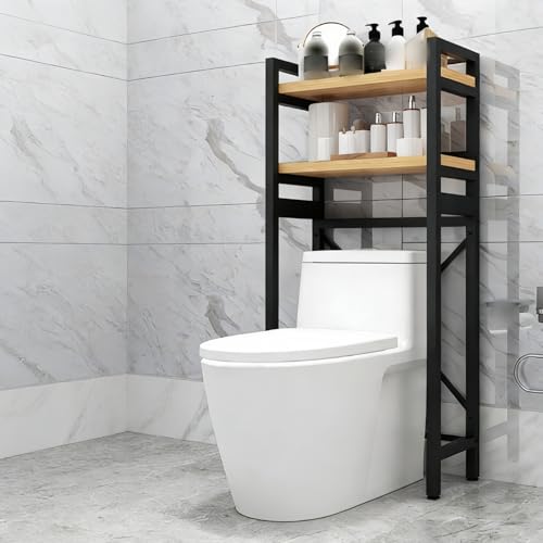 Estante de inodoro impermeable, diseño de tablero grueso para almacenamiento de baño y ducha