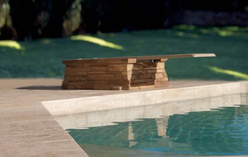 Inter-Fab TB8BW Diving Board Replacement for In-Ground Pools, Techni-Beam, Blue