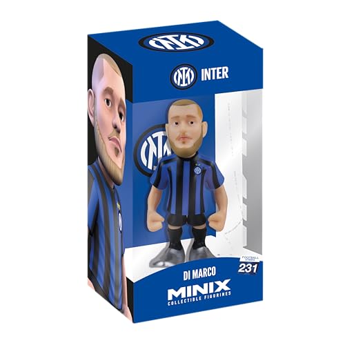 Minix 12 cm Sammelfiguren – Offiziell lizenzierte Serie A Fußballfiguren – wählen Sie Ihre Lieblings-Stars von Nerazzurri (Federico Dimarco)