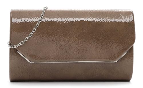 Pochette Tamaris Amalia taupe pour vos mariages et soirées