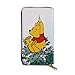 Produktbild Winnie Puuh Geldbörse aus echtem Leder, hohe Qualität, Reißverschluss, lange Clutch-Geldbörse, Münzfach, Kartenpaket für Damen und Herren