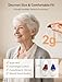 OTC Hearing Aids for Seniors, Nearly Invisible Rechargeable Hearing Aids, 100+ Hours of Charging Case Usage, Super-Mini Invisible Design, Comfort Fit in Ear Canal, AI Noise Cancellation and Clear Sound, Suitable for Various Daily Scenarios