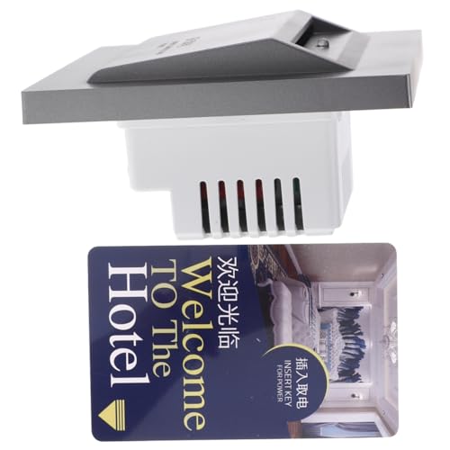 SHINEOFI Panel De Tarjeta De Hotel Para Energía Interruptor De Encendido Elegante y Duradero Para Dormitorios y Áreas Comunes Simple y Funcional Material