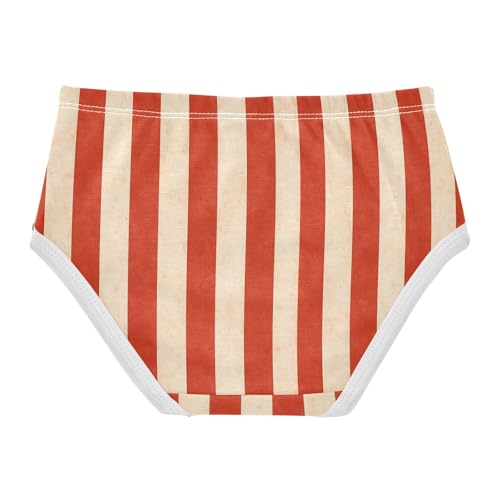 Red Yellow Stripe Toddler Girls's Underwear 2T 23009132