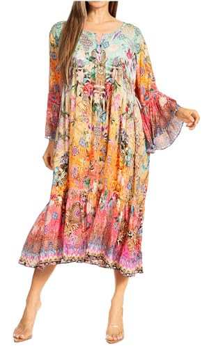 Robe d'été courte fluide à manches 3/4 idéale pour vos terrasses ensoleillées