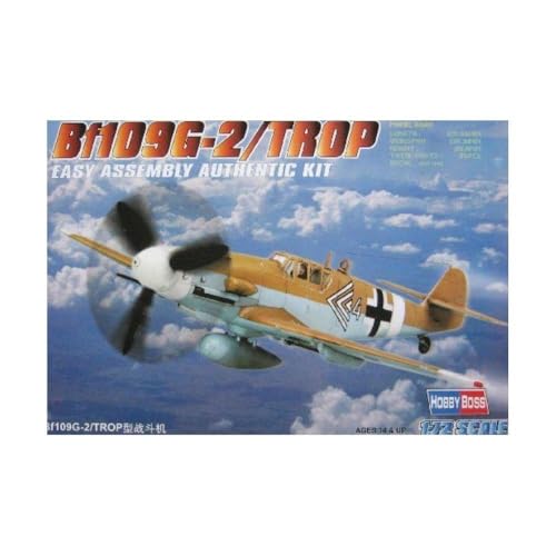 Avion Messerschmitt Bf109 G-2/Trop Hobbyboss 1:72 aux finitions de haute précision