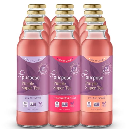 Purpose Tea, Hint of Sweet Variety Pack with Purple Peach
